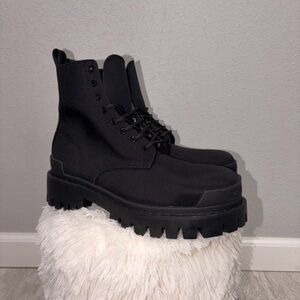 Balenciaga Black Nylon Men's Boots